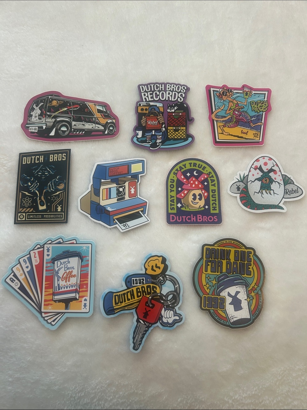 Dutch Bros Stickers Set